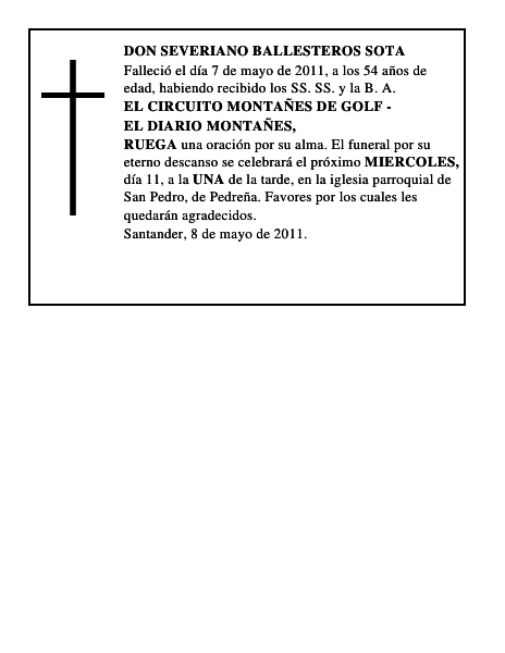 DON SEVERIANO BALLESTEROS SOTA