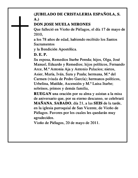 DON JOSE MUELA MIRONES