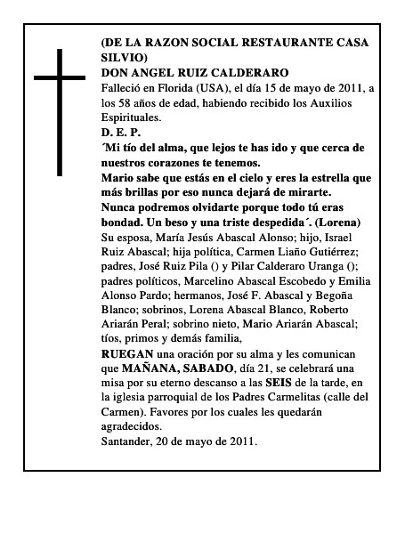 DON ANGEL RUIZ CALDERARO