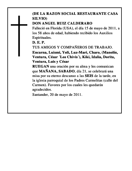 DON ANGEL RUIZ CALDERARO