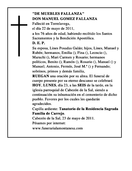 DON MANUEL GOMEZ FALLANZA