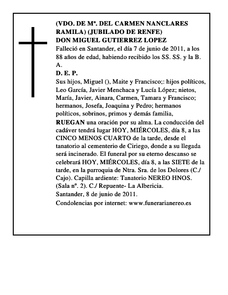 DON MIGUEL GUTIERREZ LOPEZ