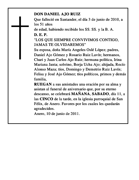 DOÑA LUCIA VIAN GARCIA