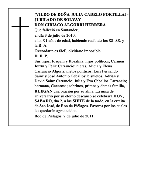 DON CIRIACO ALGORRI HERRERA