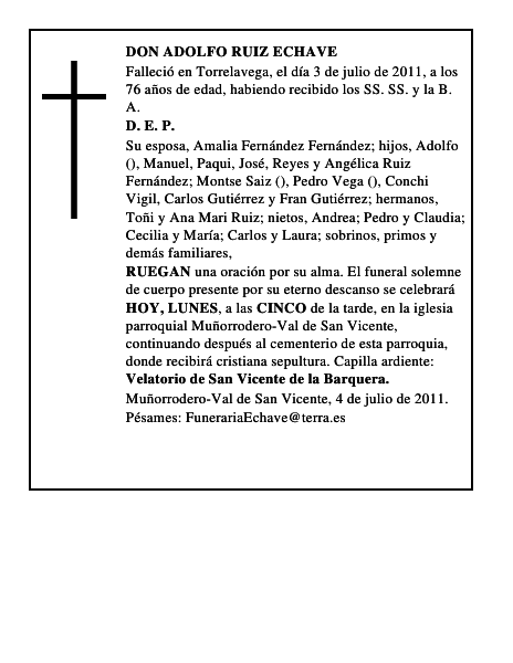 DON ADOLFO RUIZ ECHAVE