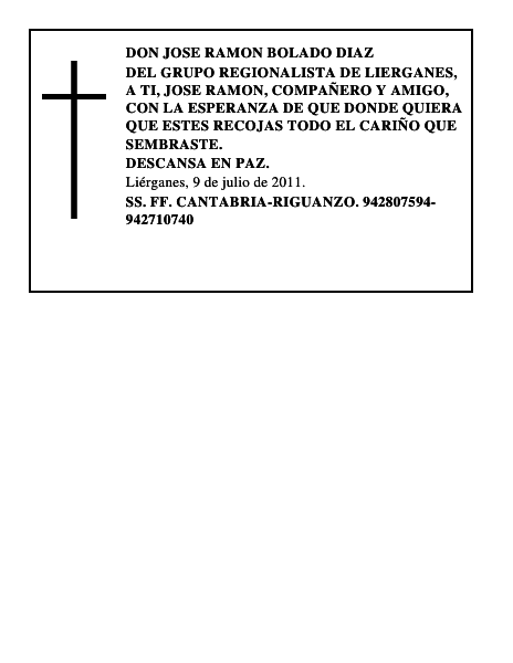 DON JOSE RAMON BOLADO DIAZ