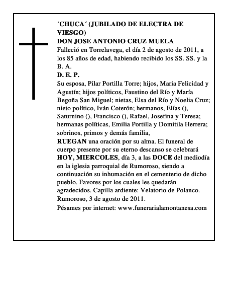 DON JOSE ANTONIO CRUZ MUELA