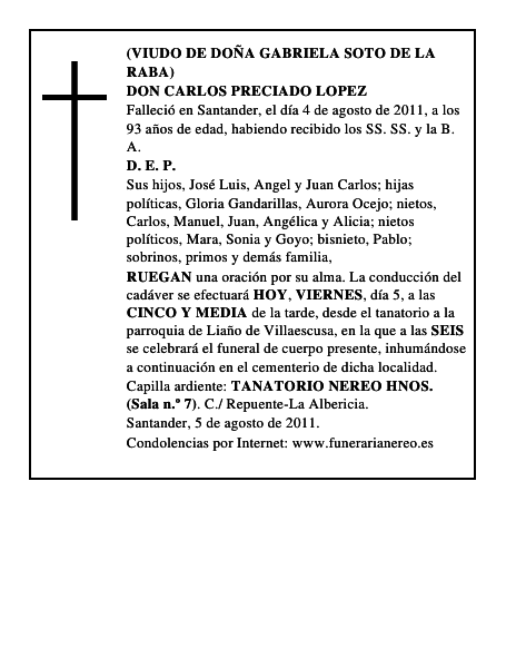 DON CARLOS PRECIADO LOPEZ