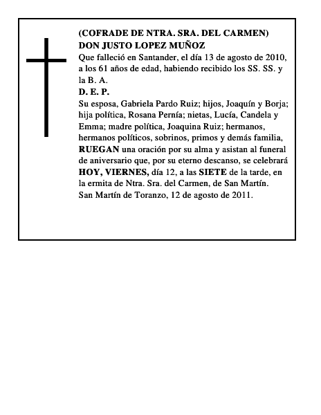 DON JUSTO LOPEZ MUÑOZ