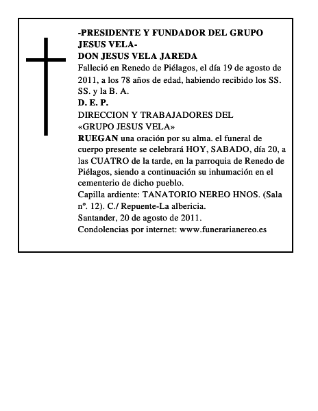 DON JESUS VELA JAREDA