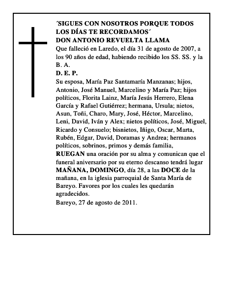 DON ANTONIO REVUELTA LLAMA