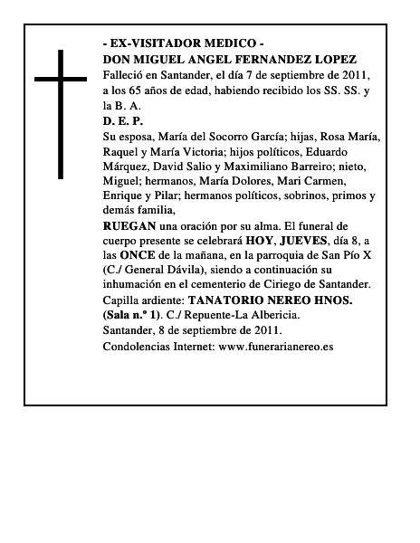 DON MIGUEL ANGEL FERNANDEZ LOPEZ