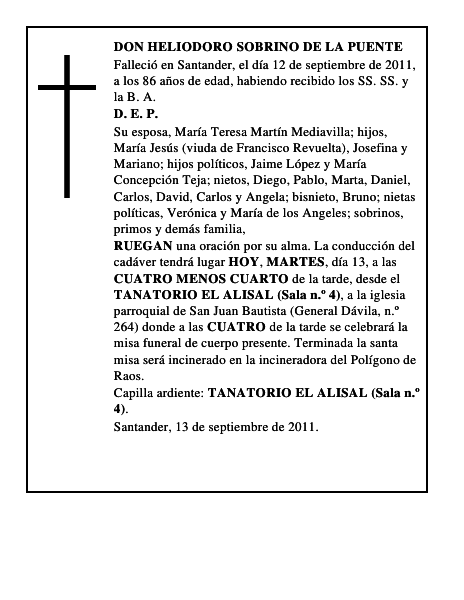DON HELIODORO SOBRINO DE LA PUENTE