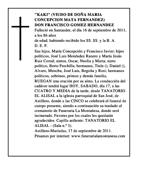 DON FRANCISCO GOMEZ HERNANDEZ