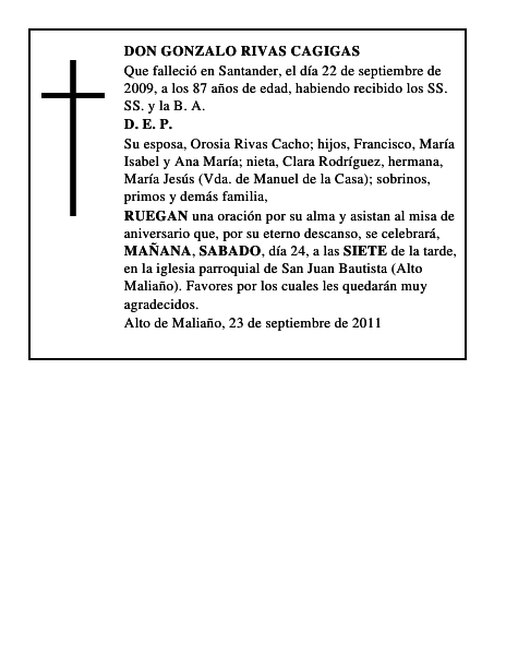 DON GONZALO RIVAS CAGIGAS