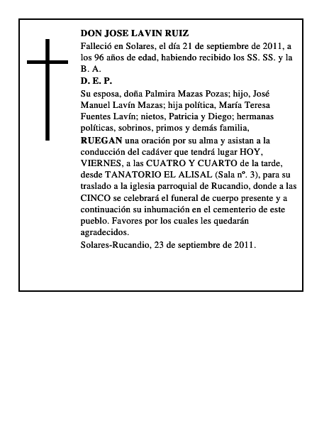 DON JOSE LAVIN RUIZ
