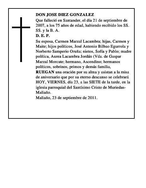 DON JOSE DIEZ GONZALEZ