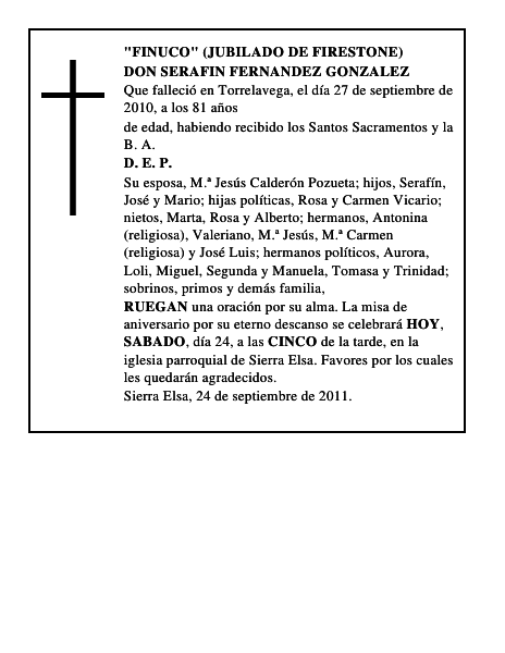 DON SERAFIN FERNANDEZ GONZALEZ