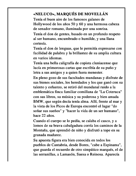 Neluco , marqués de Movellán