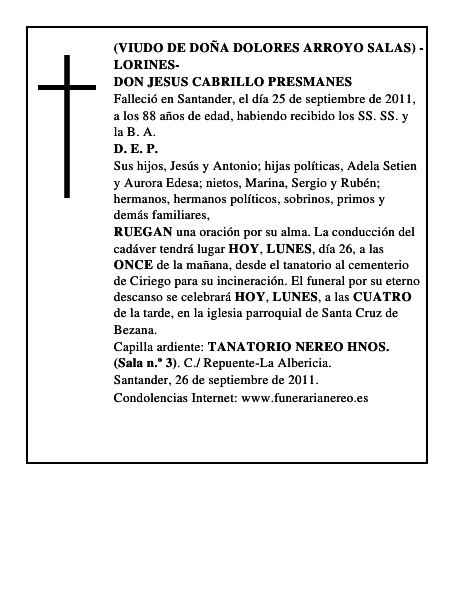 DON JESUS CABRILLO PRESMANES