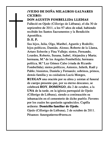 DON AGUSTIN FOMBELLIDA LLEDIAS