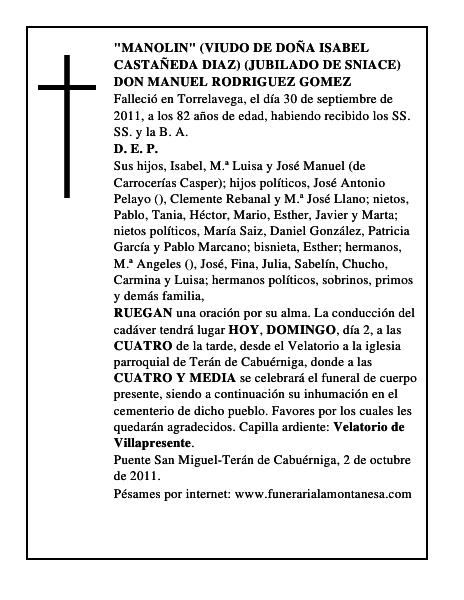 DON MANUEL RODRIGUEZ GOMEZ