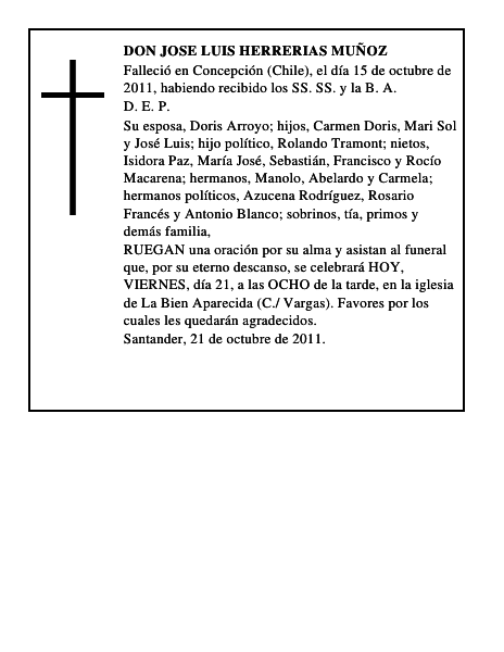 DON JOSE LUIS HERRERIAS MUÑOZ