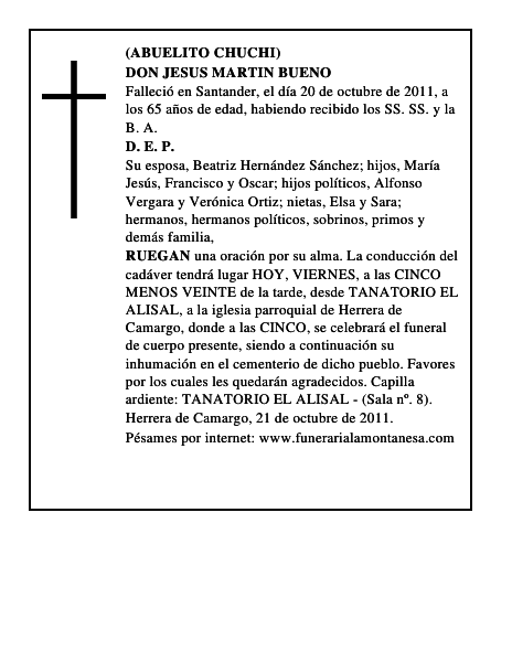 DON JESUS MARTIN BUENO
