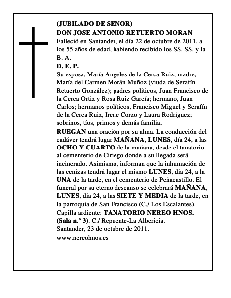 DON JOSE ANTONIO RETUERTO MORAN