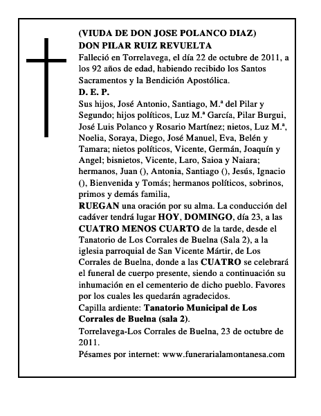 DON PILAR RUIZ REVUELTA