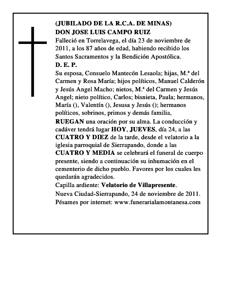 DON JOSE LUIS CAMPO RUIZ