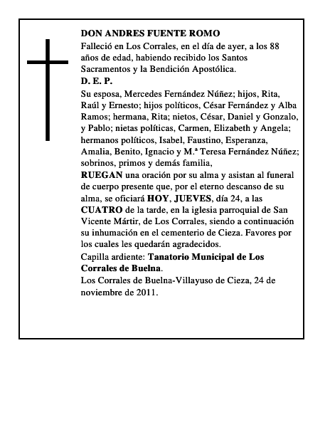 DON ANDRES FUENTE ROMO