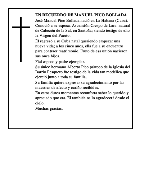 En recuerdo de Manuel Pico Bollada