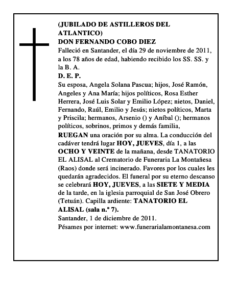 DON FERNANDO COBO DIEZ
