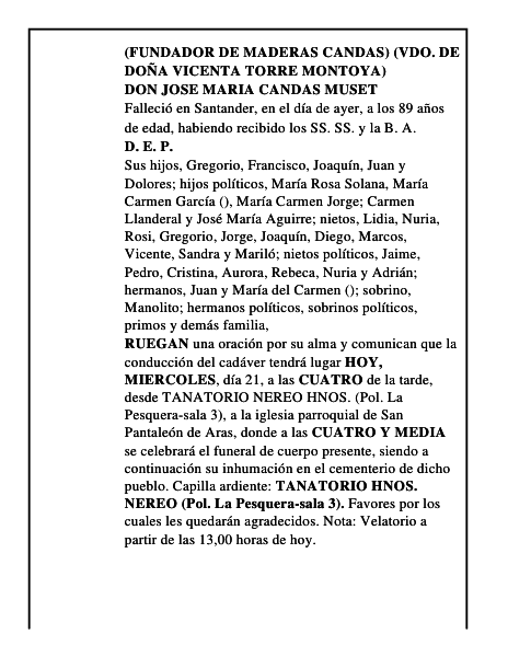 DON JOSE MARIA CANDAS MUSET