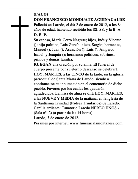 DON FRANCISCO MONDUATE AGUINAGALDE