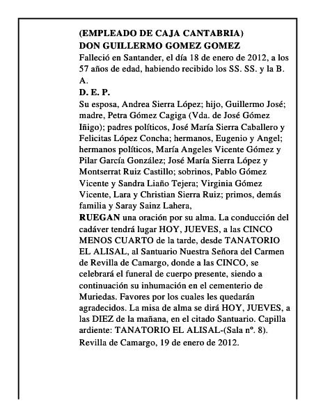 DON GUILLERMO GOMEZ GOMEZ