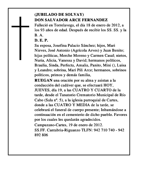 DON SALVADOR ARCE FERNANDEZ