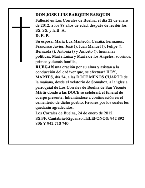DON JOSE LUIS BARQUIN BARQUIN