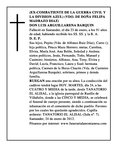 DON LUIS ARGUILLARENA BARQUIN