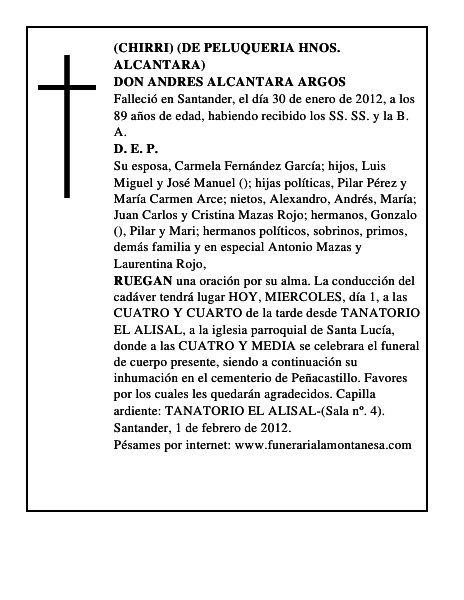 DON ANDRES ALCANTARA ARGOS