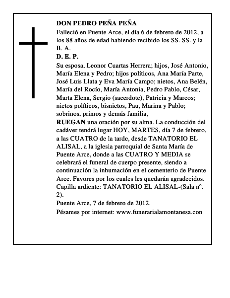 DON PEDRO PEÑA PEÑA