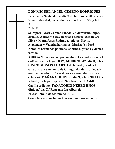 DON MIGUEL ANGEL GIMENO RODRIGUEZ