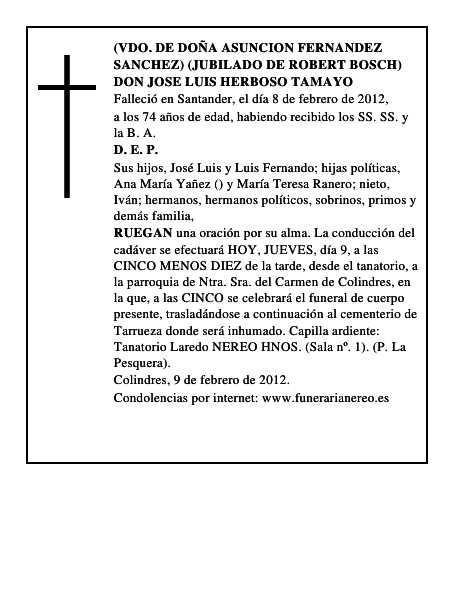 DON JOSE LUIS HERBOSO TAMAYO
