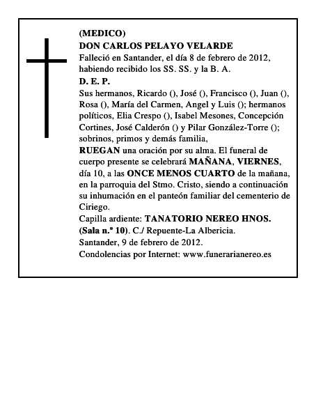 DON CARLOS PELAYO VELARDE