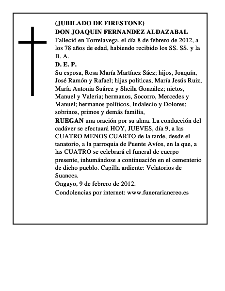 DON JOAQUIN FERNANDEZ ALDAZABAL