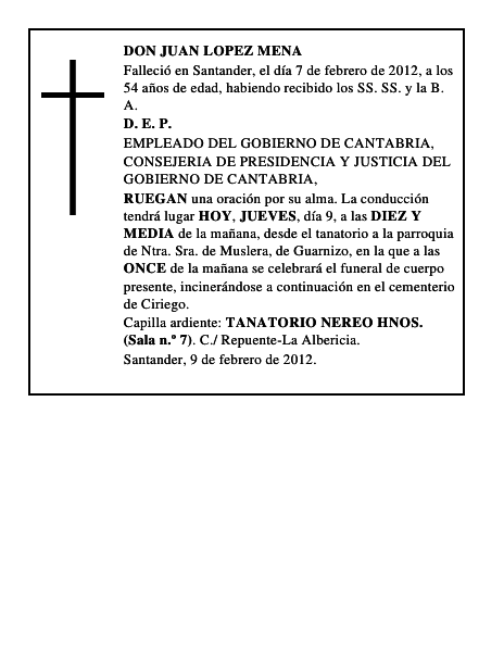 DON JUAN LOPEZ MENA