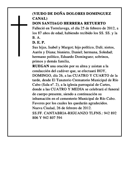 DON SANTIAGO HERRERA RETUERTO