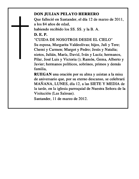 DON JULIAN PELAYO HERRERO
