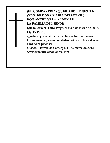 DON ANGEL VELA ALDOMAR